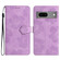 Google Pixel 7 Flower Embossing Pattern Leather Phone Case - Purple