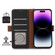 Google Pixel 7 Genuine Leather Magnetic RFID Leather Phone Case - Black