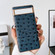 Google Pixel 7 Genuine Leather Ostrich Texture Nano Electroplating Phone Case - Blue