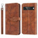 Google Pixel 7 Life Tree Embossing Pattern Horizontal Flip Leather Phone Case - Brown