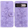 Google Pixel 7 Lily Embossed Leather Phone Case - Purple
