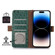 Google Pixel 7 Ostrich Pattern Genuine Leather RFID Phone Case - Green