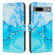 Google Pixel 7 Painted Marble Pattern Leather Phone Case - Blue Green