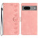 Google Pixel 7 Seven Butterflies Embossed Leather Phone Case - Pink