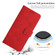 Google Pixel 7 Skin Feel Heart Pattern Leather Phone Case - Red