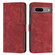Google Pixel 7 Skin Feel Stripe Pattern Leather Phone Case with Lanyard - Red