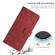 Google Pixel 7 Skin Feel Stripe Pattern Leather Phone Case with Lanyard - Red