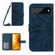 Google Pixel 7 Skin Feel Sun Flower Pattern Flip Leather Phone Case with Lanyard - Inky Blue