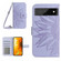 Google Pixel 7 Skin Feel Sun Flower Pattern Flip Leather Phone Case with Lanyard - Purple