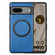 Google Pixel 7 Solid Color Magsafe Leather Phone Case - Blue