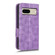 Google Pixel 7 Symmetrical Triangle Leather Phone Case - Purple