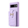 Google Pixel 7 Vertical Card Bag Ring Holder Phone Case with Dual Lanyard - Purple
