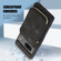Google Pixel 7 Zipper Card Bag Back Cover Phone Case - Black