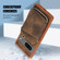 Google Pixel 7 Zipper Card Bag Back Cover Phone Case - Brown