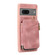 Google Pixel 7 Zipper Card Bag Back Cover Phone Case - Pink