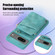 Google Pixel 7 Zipper Card Bag Back Cover Phone Case - Turquoise