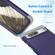 Google Pixel 8 3 in 1 Shockproof PC + Silicone Phone Case - Navy Blue+Grey