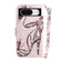 Google Pixel 8 3D Colored Horizontal Flip Leather Phone Case - Butterfly High-heeled