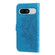 Google Pixel 8 7-petal Flowers Embossing Leather Phone Case - Blue