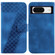 Google Pixel 8 7-shaped Embossed Leather Phone Case - Blue
