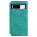 Google Pixel 8 7-shaped Embossed Leather Phone Case - Green