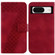 Google Pixel 8 7-shaped Embossed Leather Phone Case - Red
