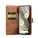 Google Pixel 8 DG.MING Crazy Horse Texture Detachable Magnetic Leather Phone Case - Brown