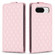 Google Pixel 8 Diamond Lattice Vertical Flip Leather Phone Case - Pink