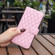 Google Pixel 8 Diamond Lattice Wallet Leather Flip Phone Case - Pink