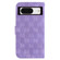 Google Pixel 8 Double 8-shaped Embossed Leather Phone Case - Purple