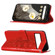 Google Pixel 8 Embossed Butterfly Leather Phone Case - Red Google Pixel 8 Embossed Butterfly Leather Phone Case - Red