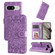 Google Pixel 8 Embossed Sunflower Leather Phone Case - Purple