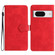 Google Pixel 8 Flower Embossing Pattern Leather Phone Case - Red