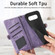 Google Pixel 8 Geometric Zipper Wallet Side Buckle Leather Phone Case - Purple