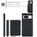Google Pixel 8 JEEHOOD Magnetic Zipper Wallet Phone Leather Case - Black