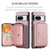 Google Pixel 8 JEEHOOD Magnetic Zipper Wallet Phone Leather Case - Pink