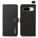 Google Pixel 8 KHAZNEH Custer Genuine Leather RFID Phone Case - Black