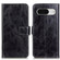 Google Pixel 8 Retro Crazy Horse Texture Flip Leather Phone Case - Black