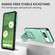 Google Pixel 8 Stereoscopic Holder Sliding Camshield Phone Case - Light Green Google Pixel 8 Stereoscopic Holder Sliding Camshield Phone Case - Light Green