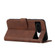 Google Pixel 8 Stitching Calf Texture Buckle Leather Phone Case - Brown