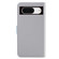 Google Pixel 8 Tricolor Stitching Horizontal Flip Leather Phone Case - Grey