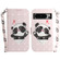Google Pixel 8 Pro 3D Colored Horizontal Flip Leather Phone Case - Heart Panda