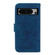 Google Pixel 8 Pro Butterfly Rose Embossed Leather Phone Case - Blue