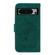 Google Pixel 8 Pro Butterfly Rose Embossed Leather Phone Case - Green