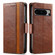 Google Pixel 8 Pro CaseNeo Splicing Dual Magnetic Buckle Leather Phone Case - Dark Brown