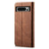 Google Pixel 8 Pro Denim Texture Casual Style Horizontal Flip Leather Case - Brown