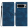 Google Pixel 8 Pro Flower Butterfly Embossing Pattern Leather Phone Case - Blue