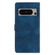 Google Pixel 8 Pro Flower Butterfly Embossing Pattern Leather Phone Case - Blue