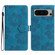 Google Pixel 8 Pro Flower Embossing Pattern Leather Phone Case - Blue