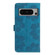 Google Pixel 8 Pro Flower Embossing Pattern Leather Phone Case - Blue